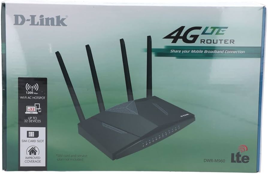 DWR-M960 4G AC1200 LTE CAT4 Wireless Router offers fast DWR-M960 4G AC1200 LTE CAT4 Wireless Router offers fast